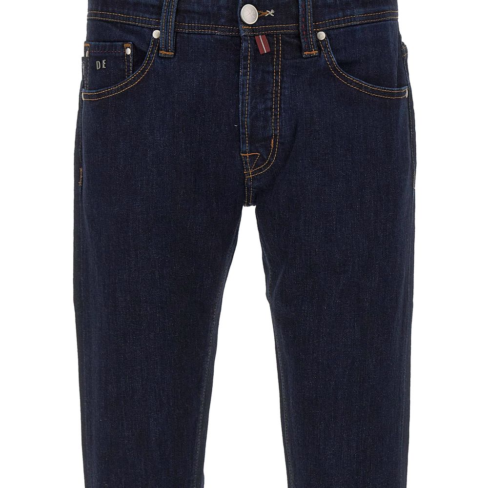 Tramarossa Blue Cotton Jeans Denim