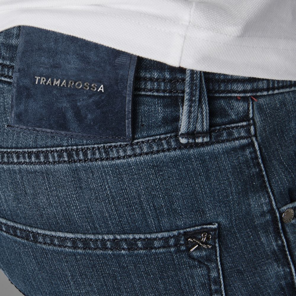 Tramarossa Blue Cotton Jeans Denim