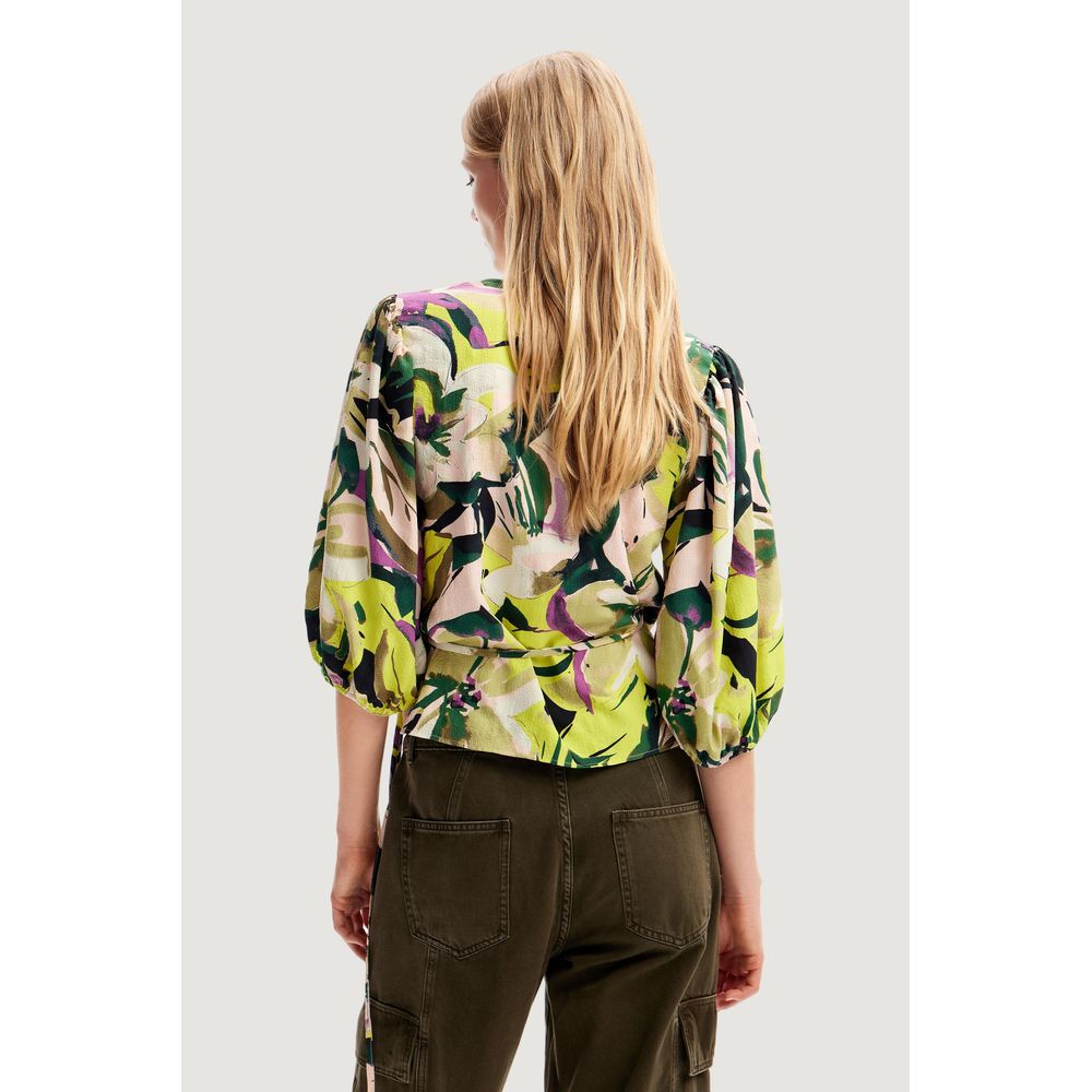 Desigual Green Polyester Shirt