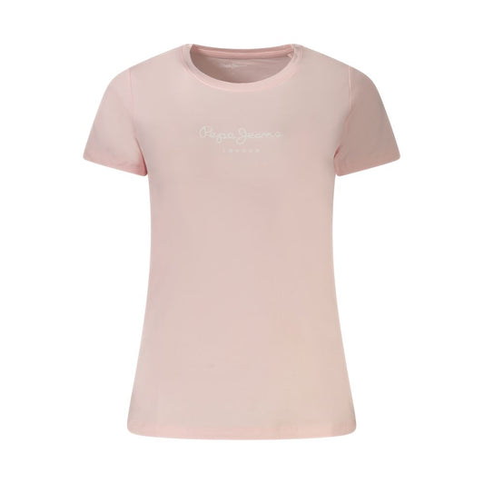 Pepe Jeans Pink Cotton Women T-Shirt