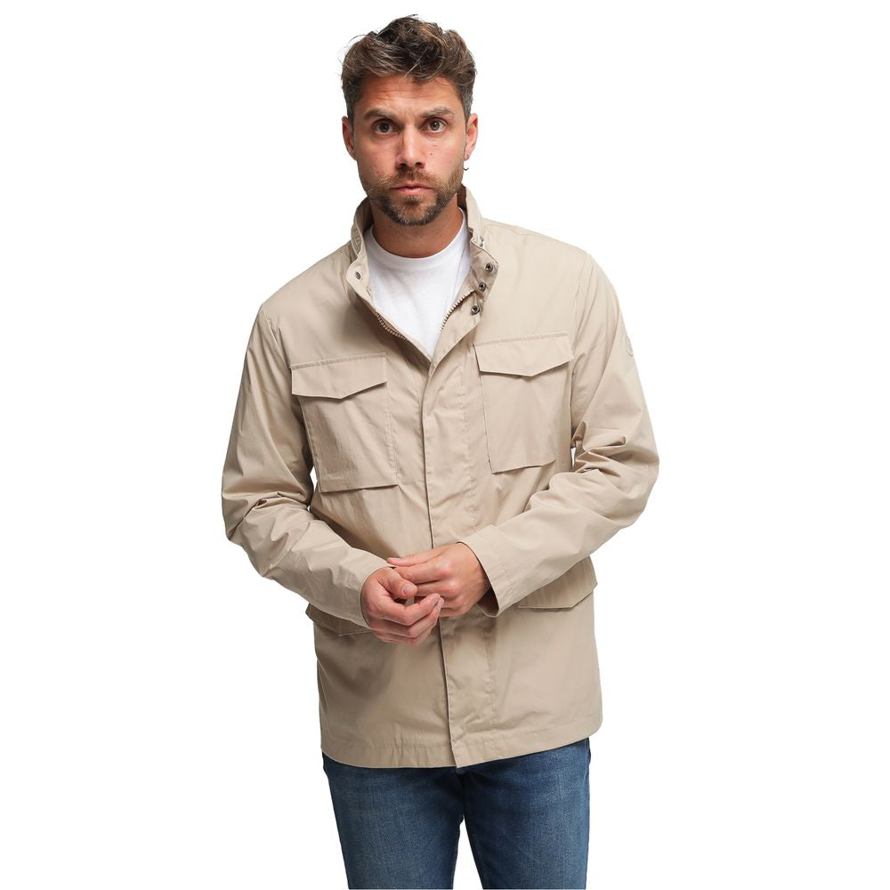 People Of Shibuya Beige Cotton Men's Jacket