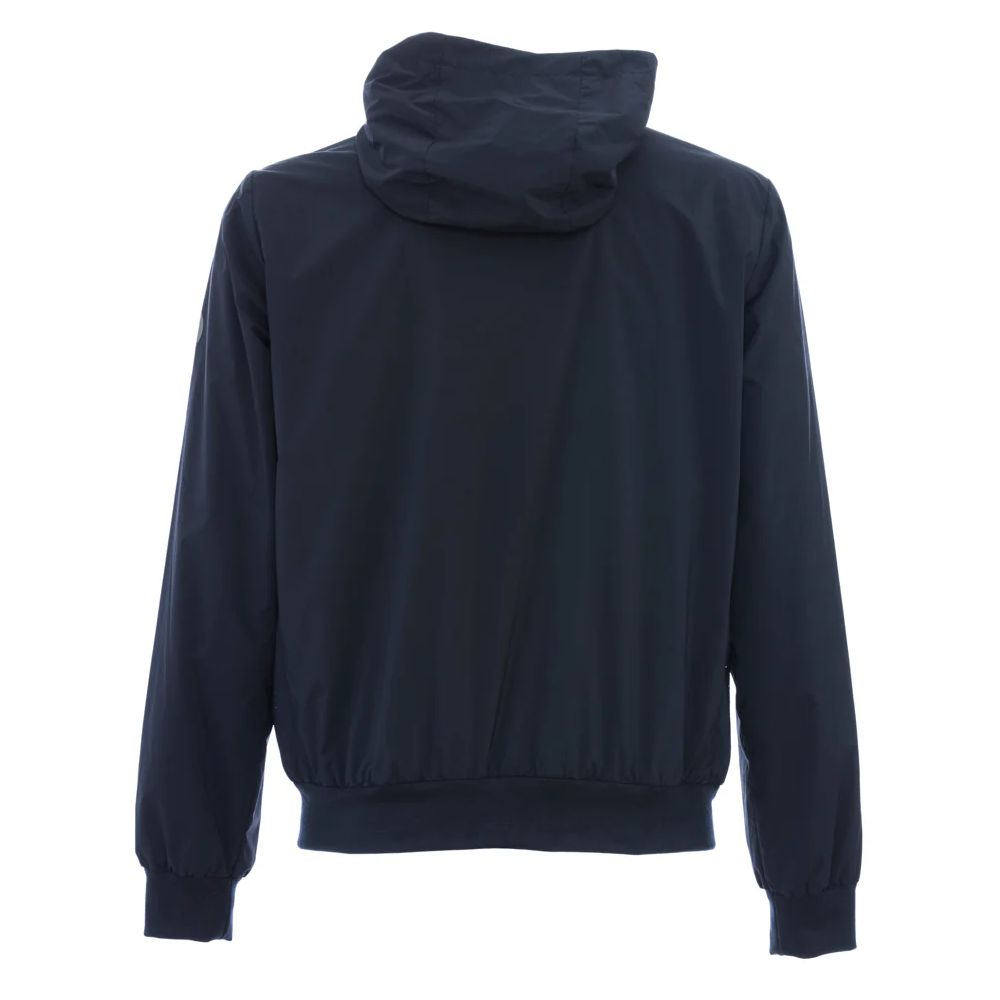 People Of Shibuya Blue Polyester Men's Hooded Jacket