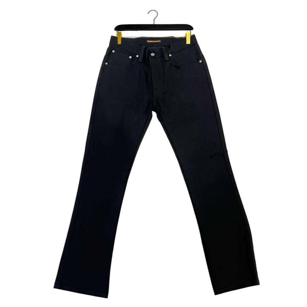 Nudie Jeans Black Cotton Jeans Denim