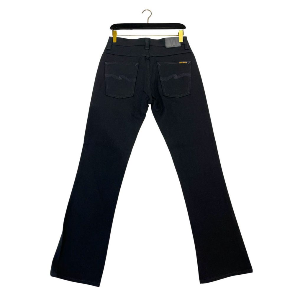 Nudie Jeans Black Cotton Jeans Denim