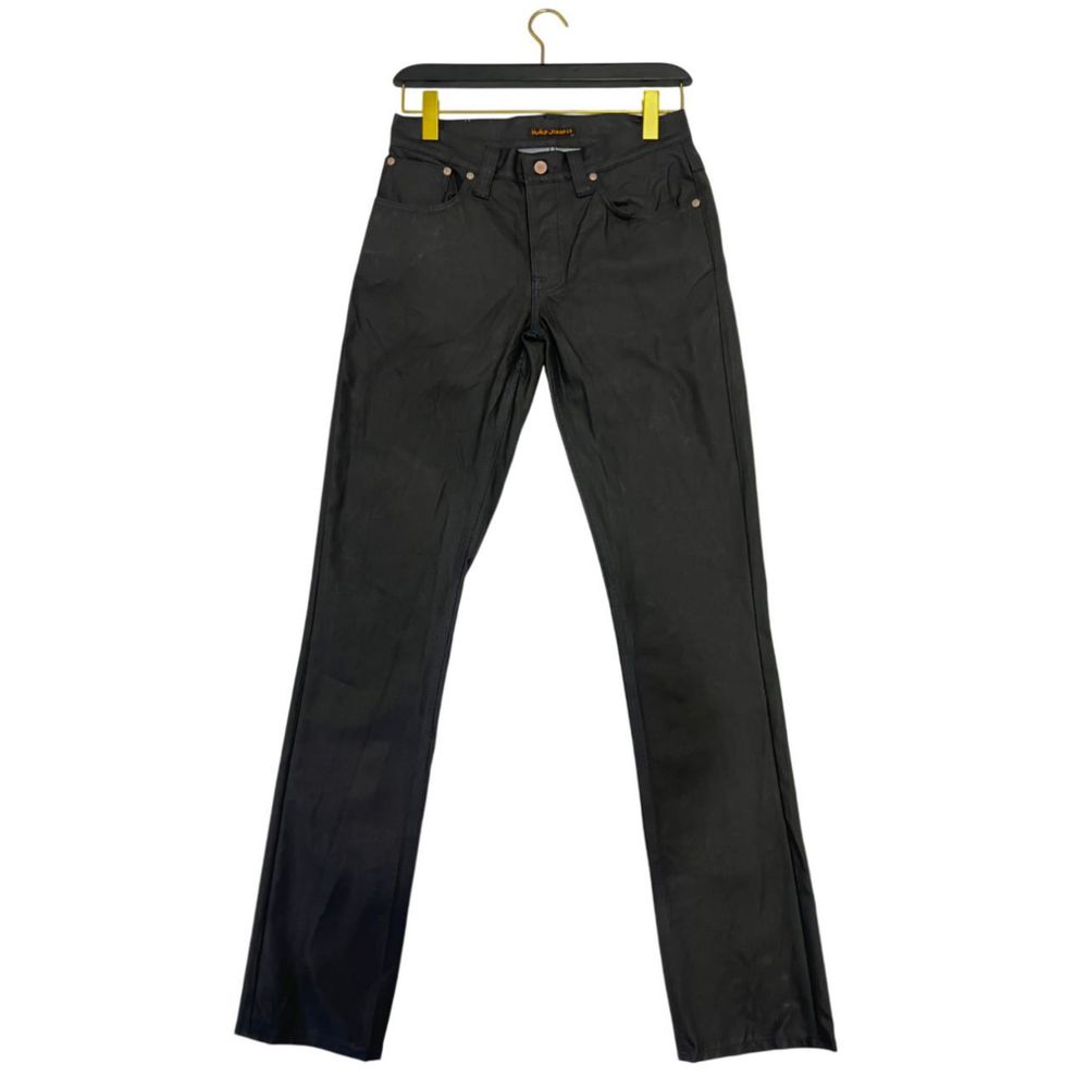 Nudie Jeans Black Cotton Jeans Denim