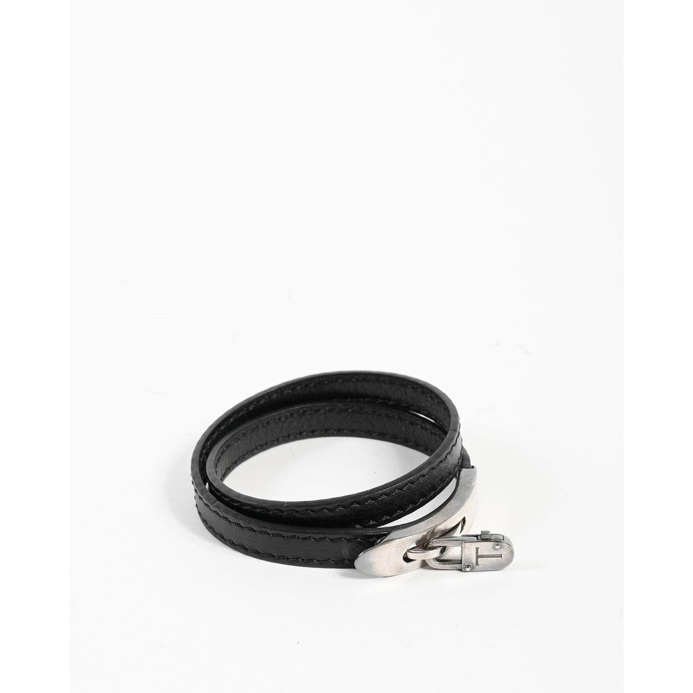 Tod's Black Leather Bracelet