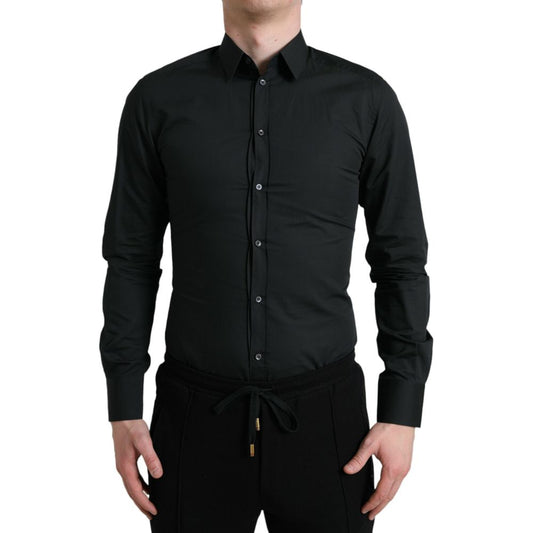 Dolce & Gabbana Black Cotton Shirt