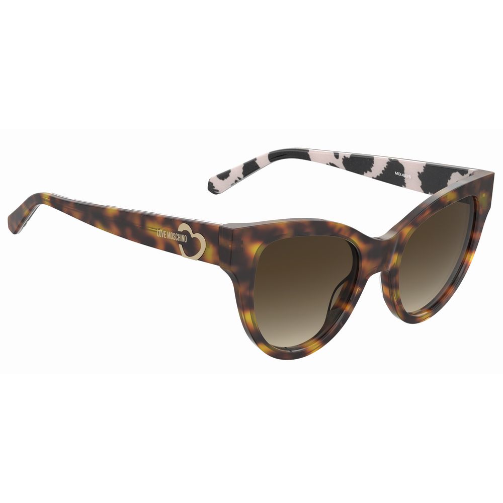 Love Moschino Brown Acetate Sunglasses