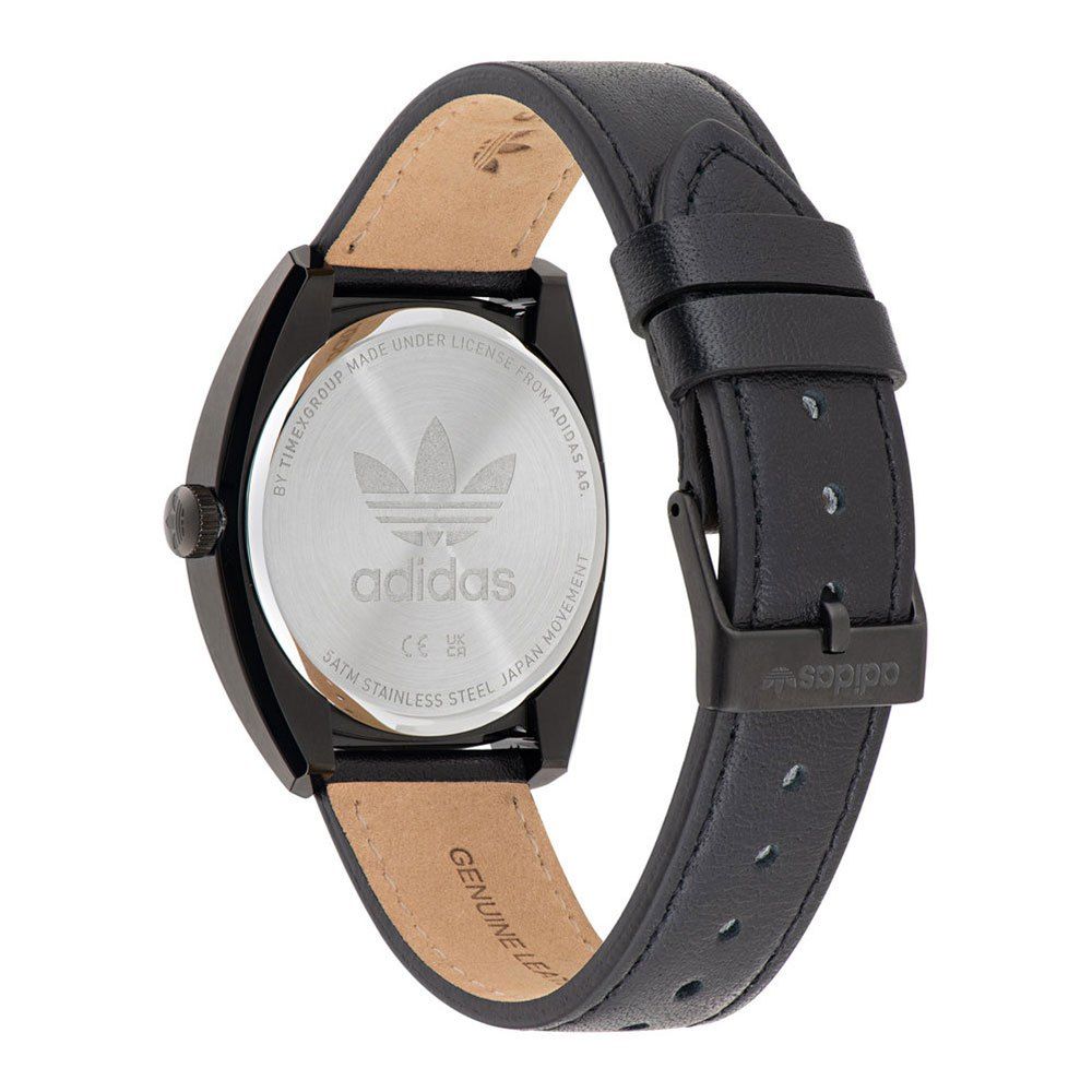 Adidas Black Leather Watch