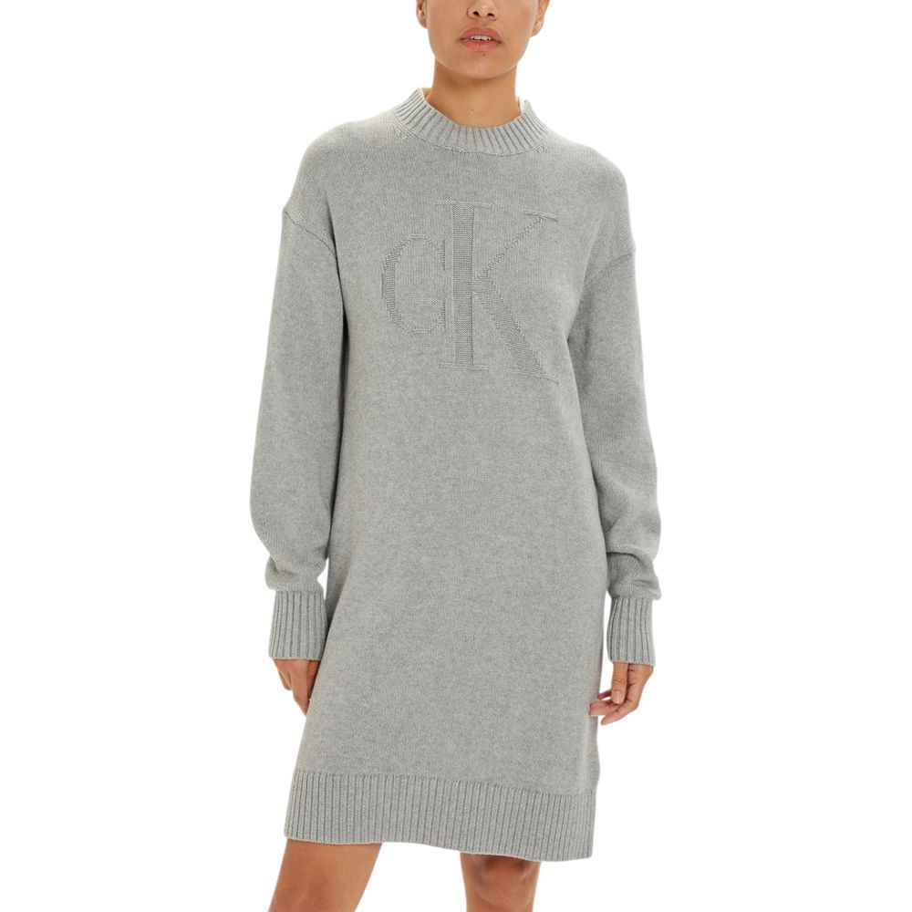 Calvin Klein Jeans Gray Organic Cotton Dress