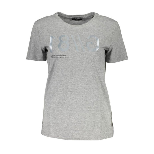 Guess Jeans Gray Cotton Women T-Shirt