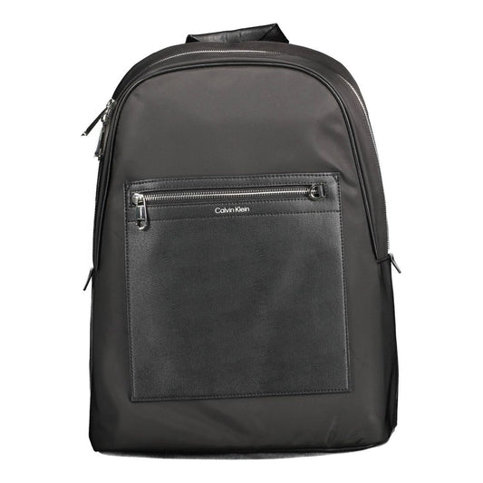 Calvin Klein Black Polyester Men Backpack