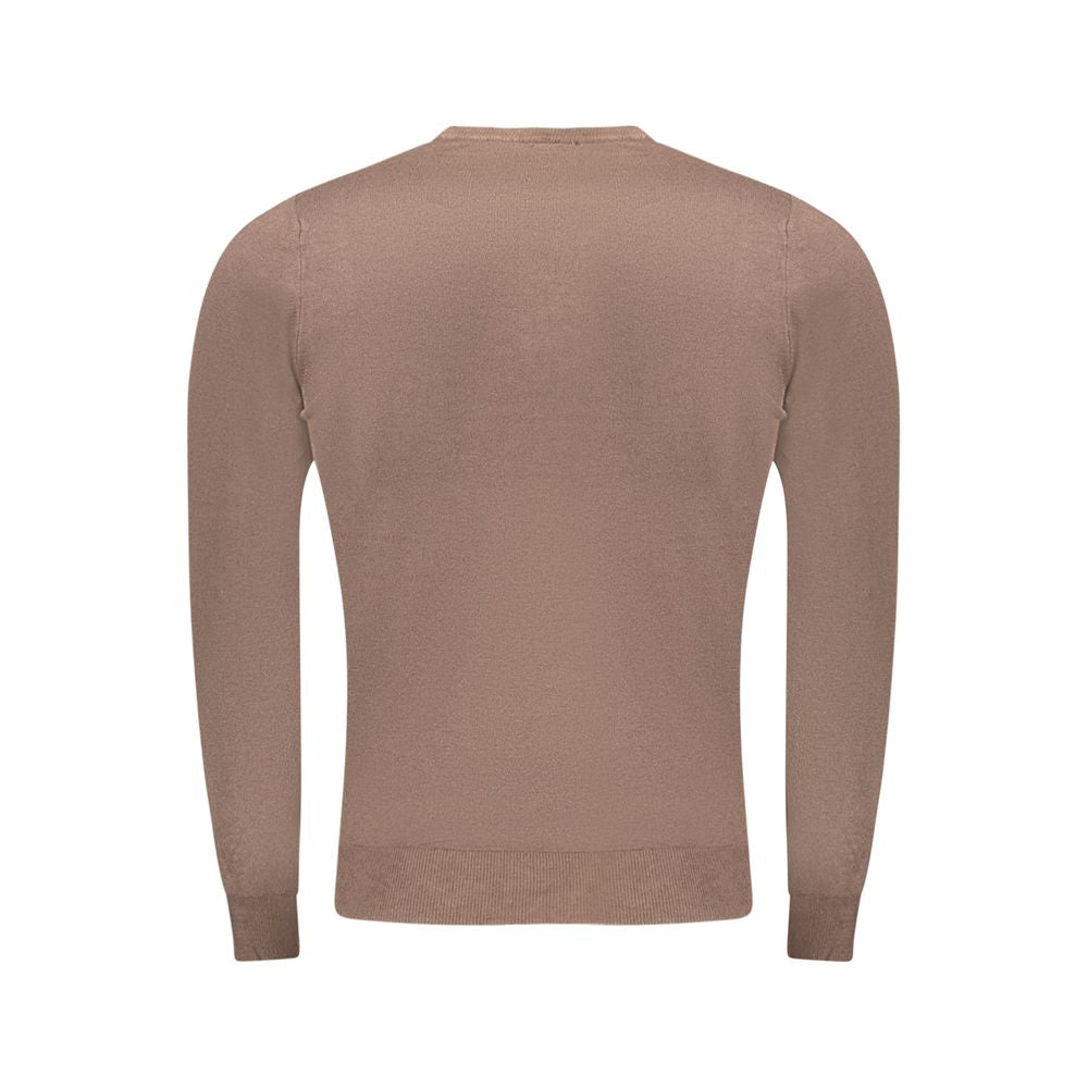 Cavalli Class Brown Viscose Men Sweater