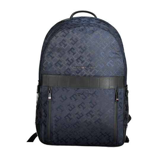 Tommy Hilfiger Blue Polyester Men Backpack