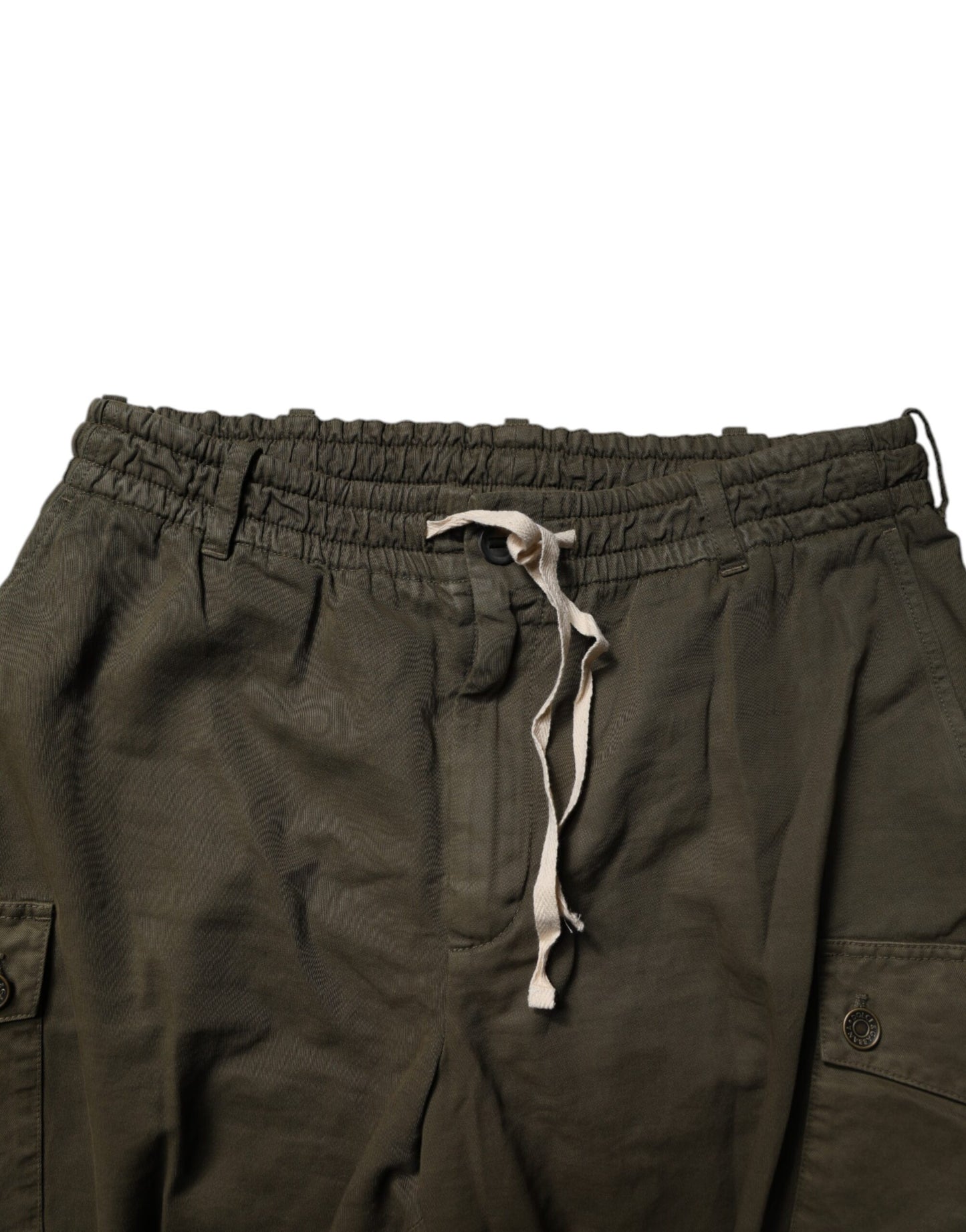 Dolce & Gabbana Brown Cotton Stretch Cargo Pants