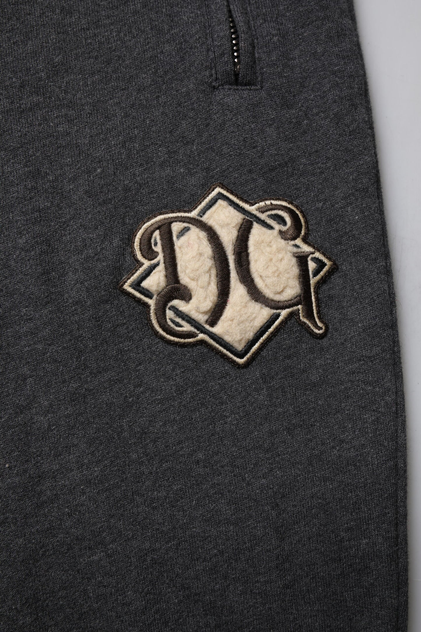 Dolce & Gabbana Dark Gray Logo Cotton Jogger Sweatpants Pants