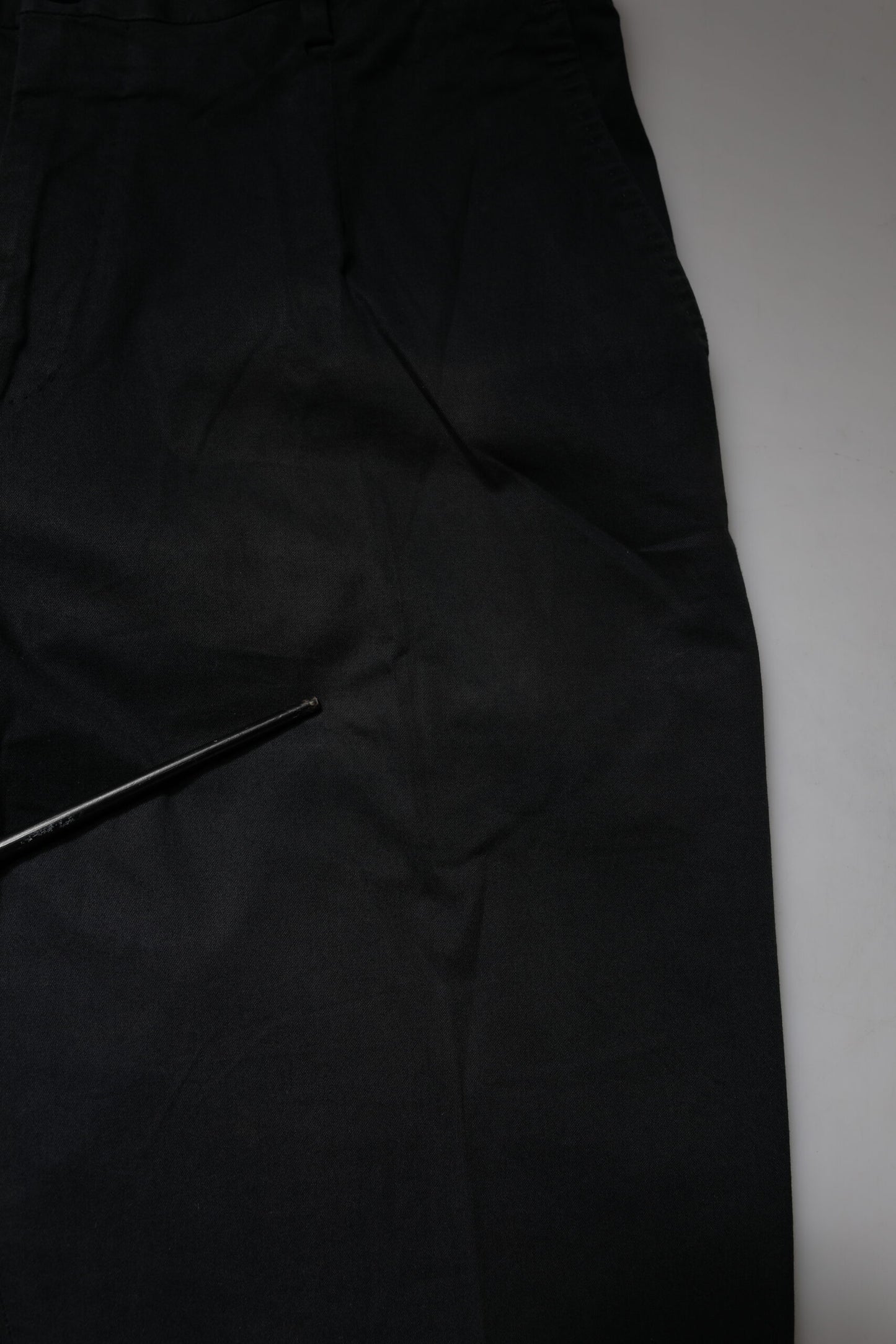 Dolce & Gabbana Black Cotton Stretch Skinny Dress Formal Pants