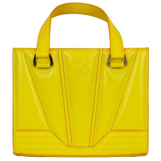 Ferrari Yellow Leather Women Handbag