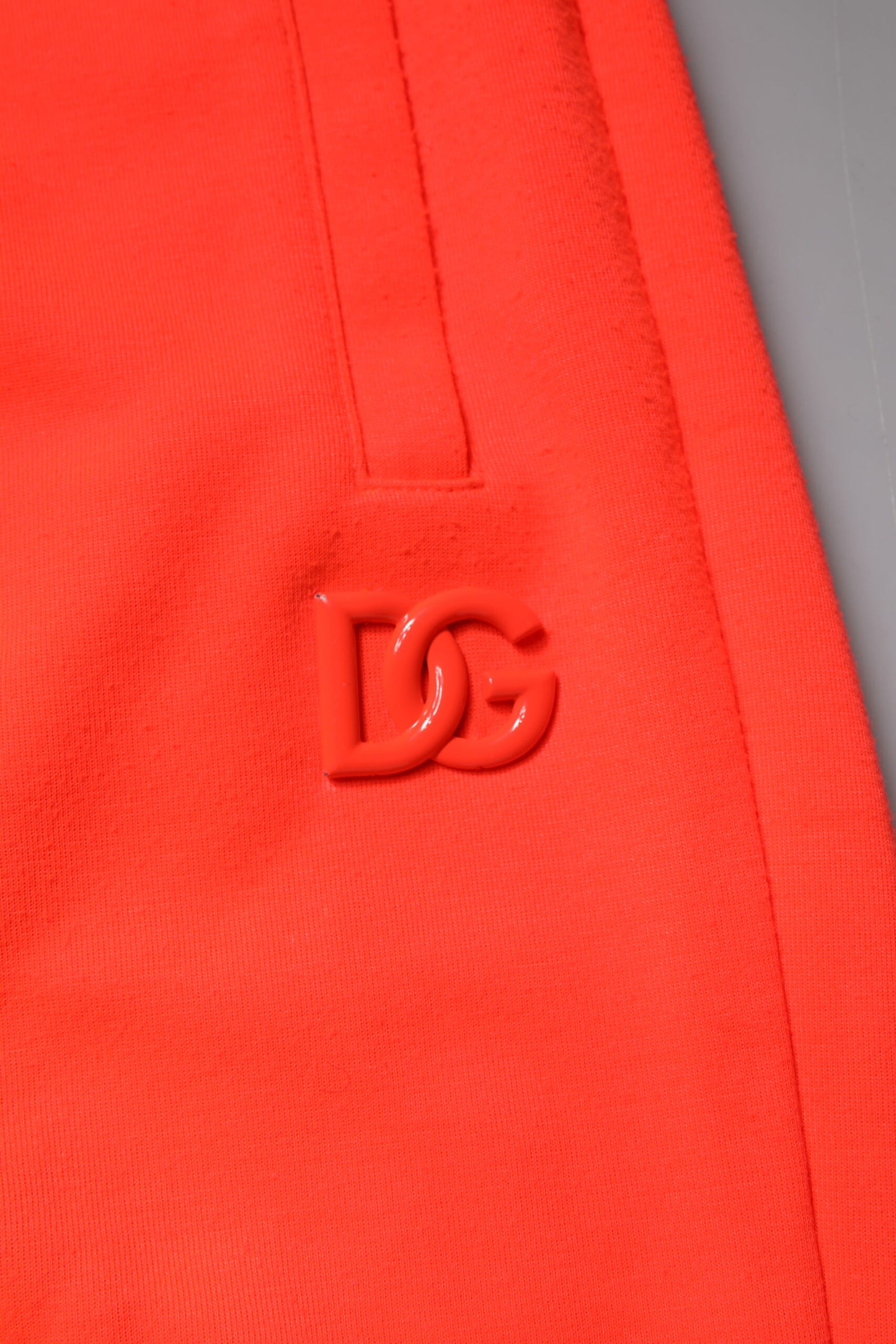 Dolce & Gabbana Red Polyester Mid Waist Men Bermuda Shorts