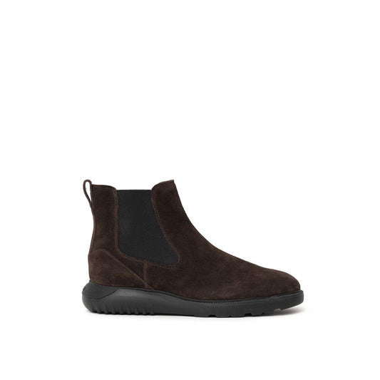 Hogan Brown Leather Boot