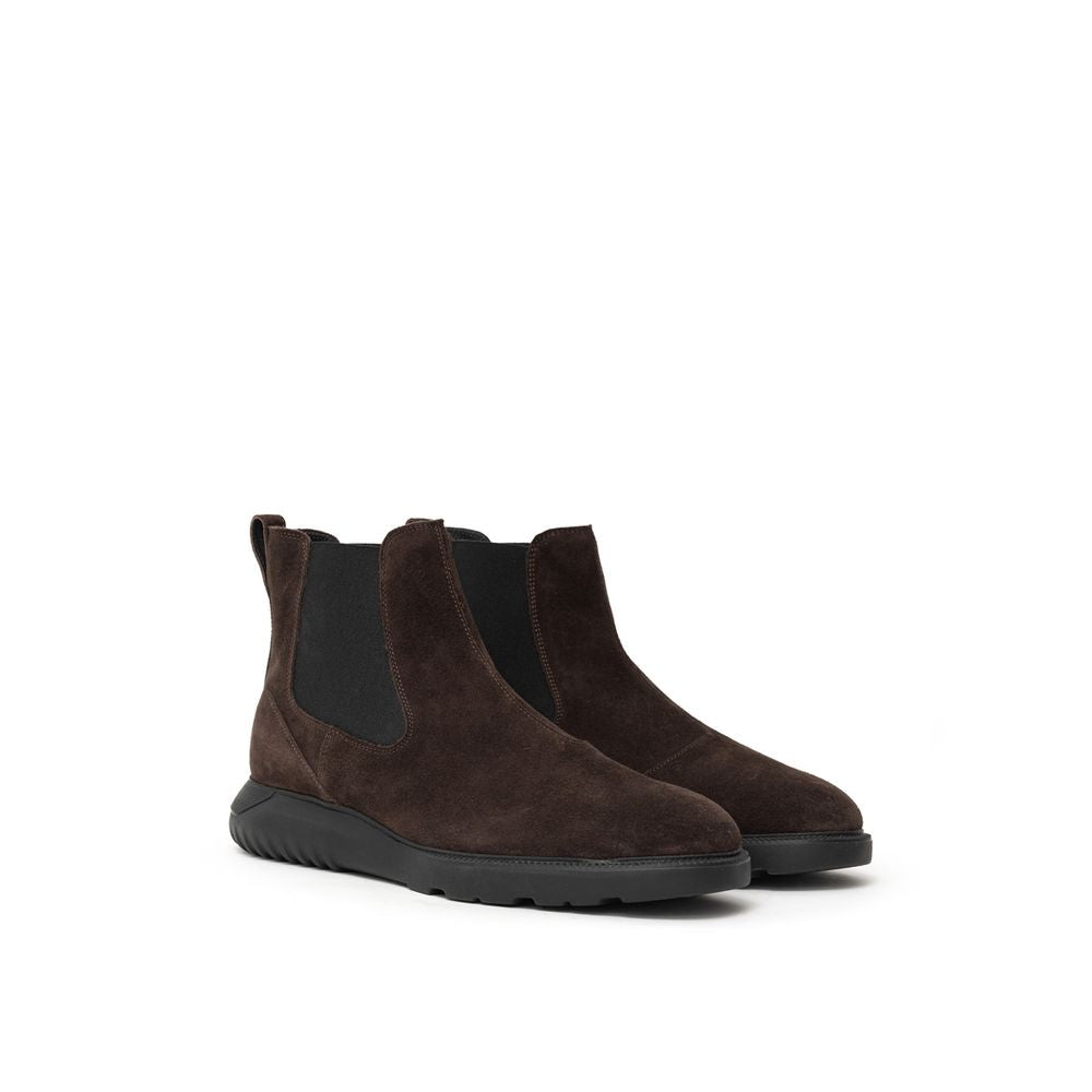 Hogan Brown Leather Boot