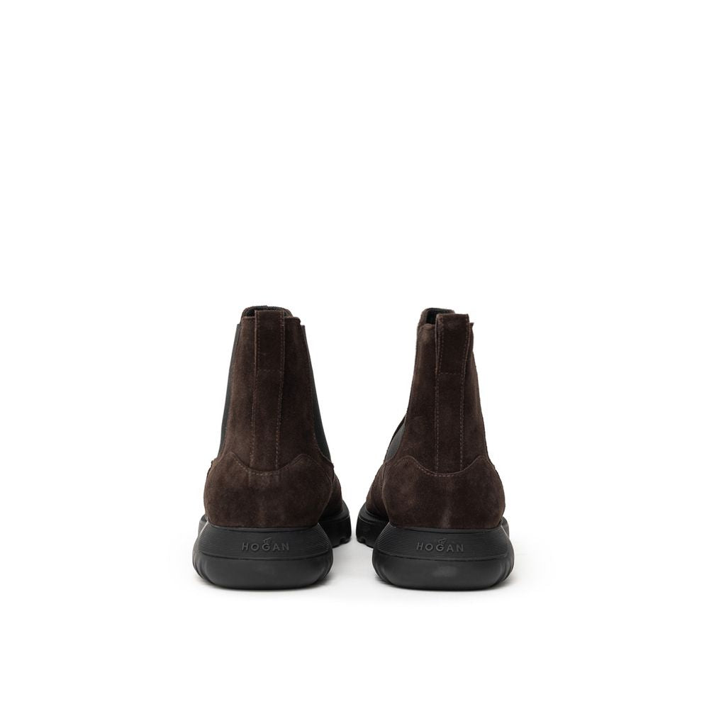 Hogan Brown Leather Boot