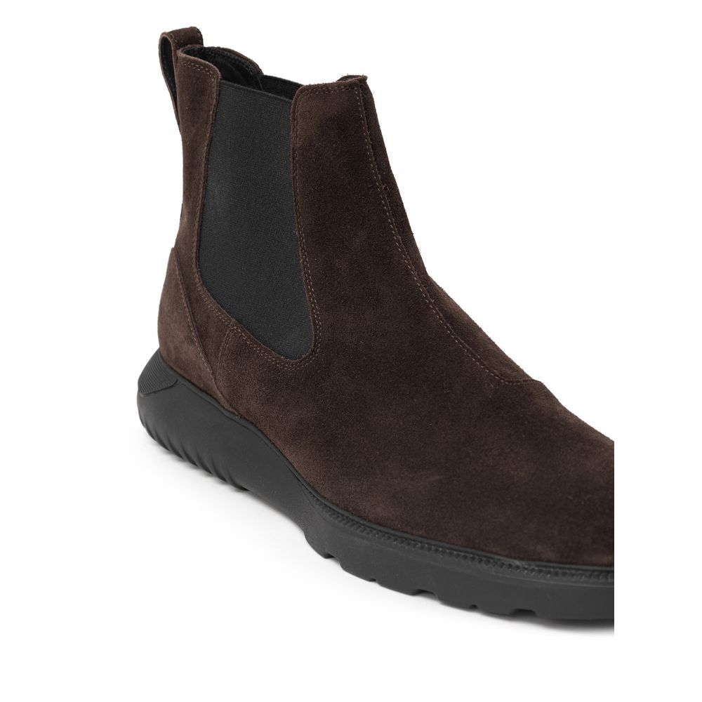 Hogan Brown Leather Boot