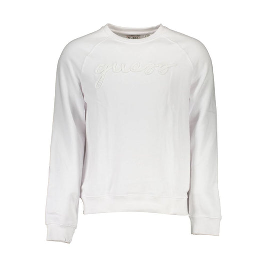 Guess Jeans White Cotton Sweatshirt