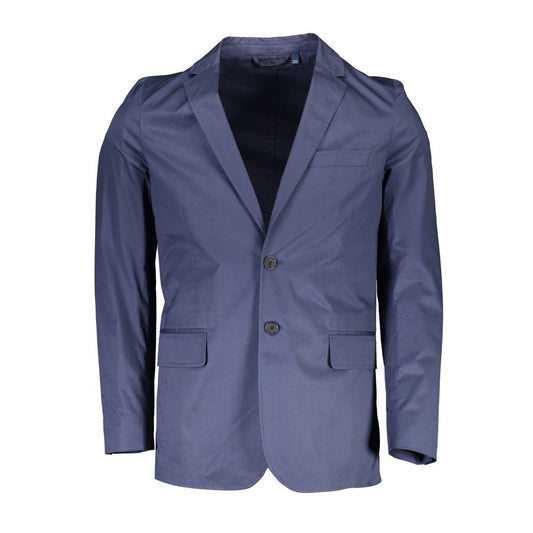 Gant Blue Cotton Jackets & Coat