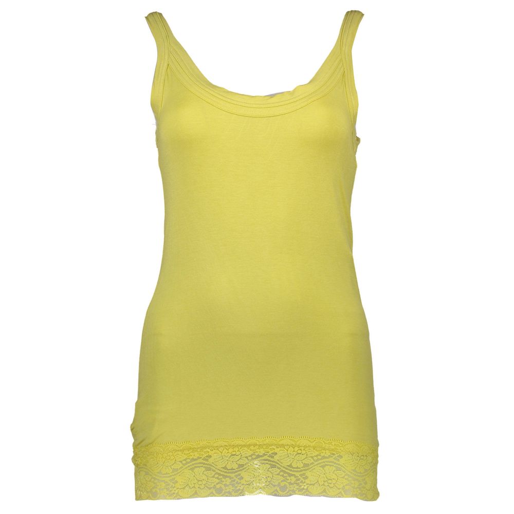 Silvian Heach Yellow Cotton T-Shirt