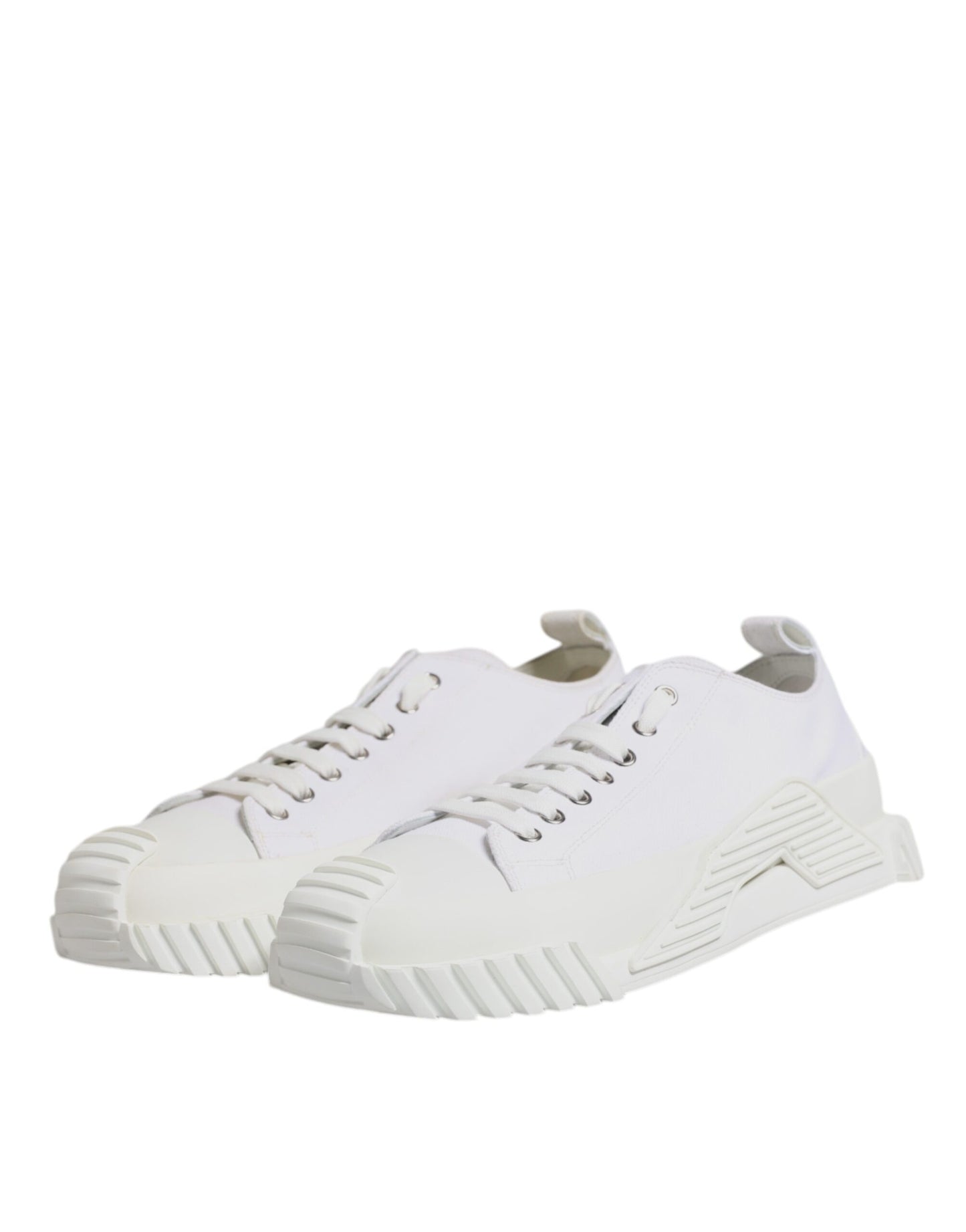 Dolce & Gabbana White Leather Low Top NS1 Sneakers Shoes