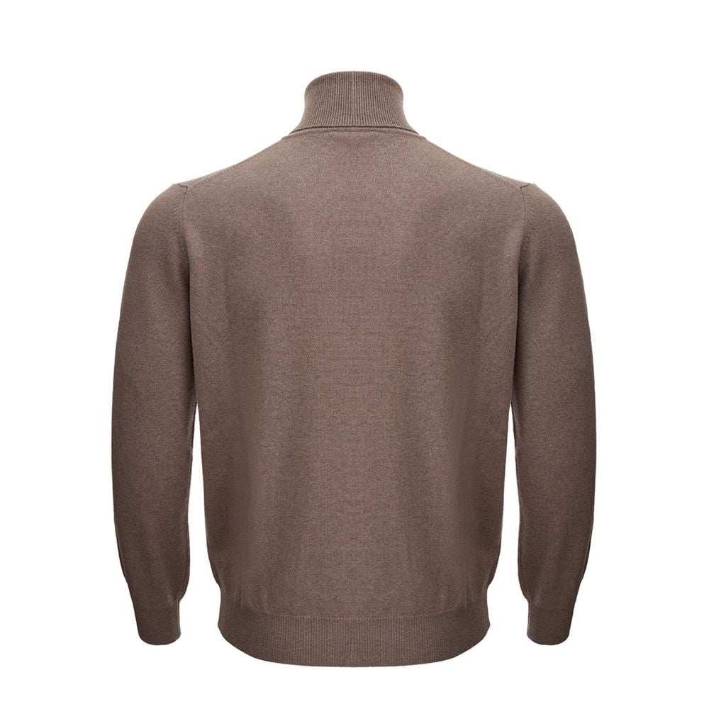 KANGRA Brown Wool Turtleneck