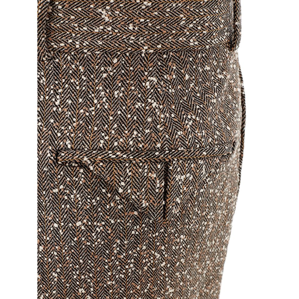 Bottega Veneta Multicolor Viscose Casual Pants