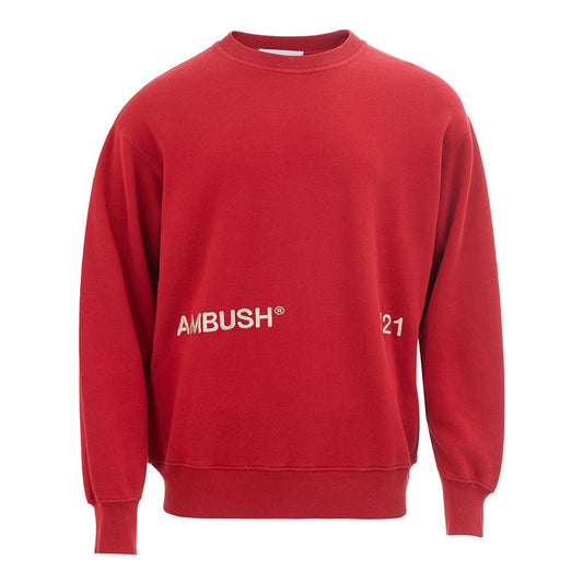 Ambush Red Cotton Sweatshirt