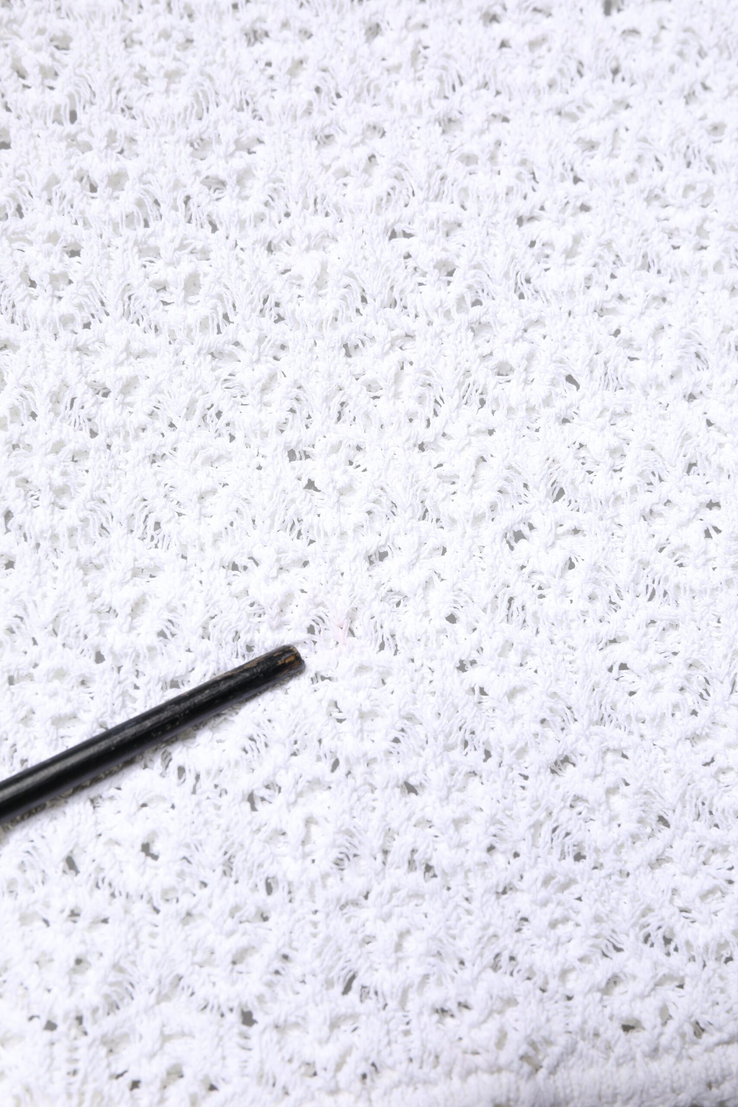 Dolce & Gabbana White Viscose Short Sleeve Crochet Top