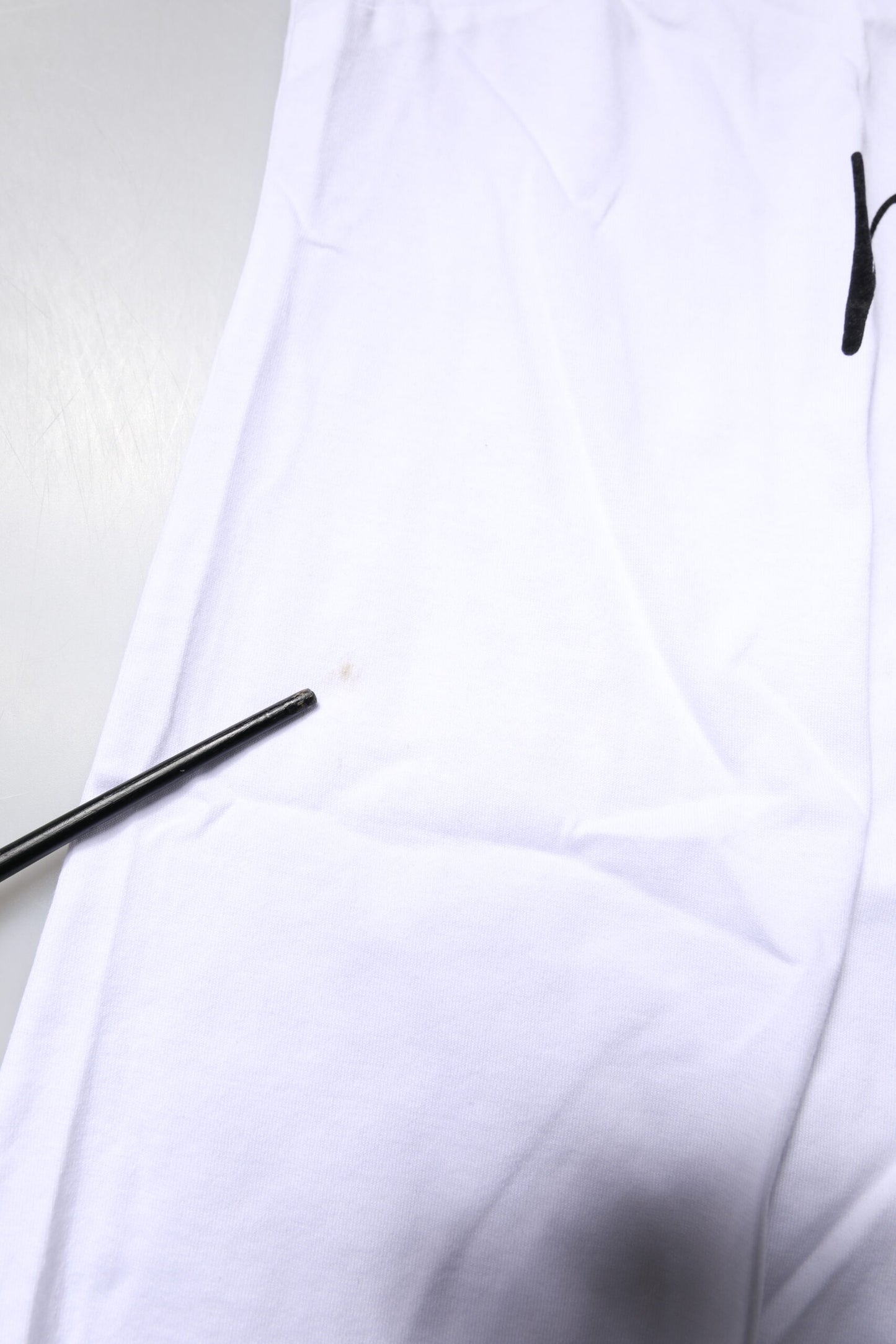 Dolce & Gabbana White Printed Round Neck Top Cotton T-shirt