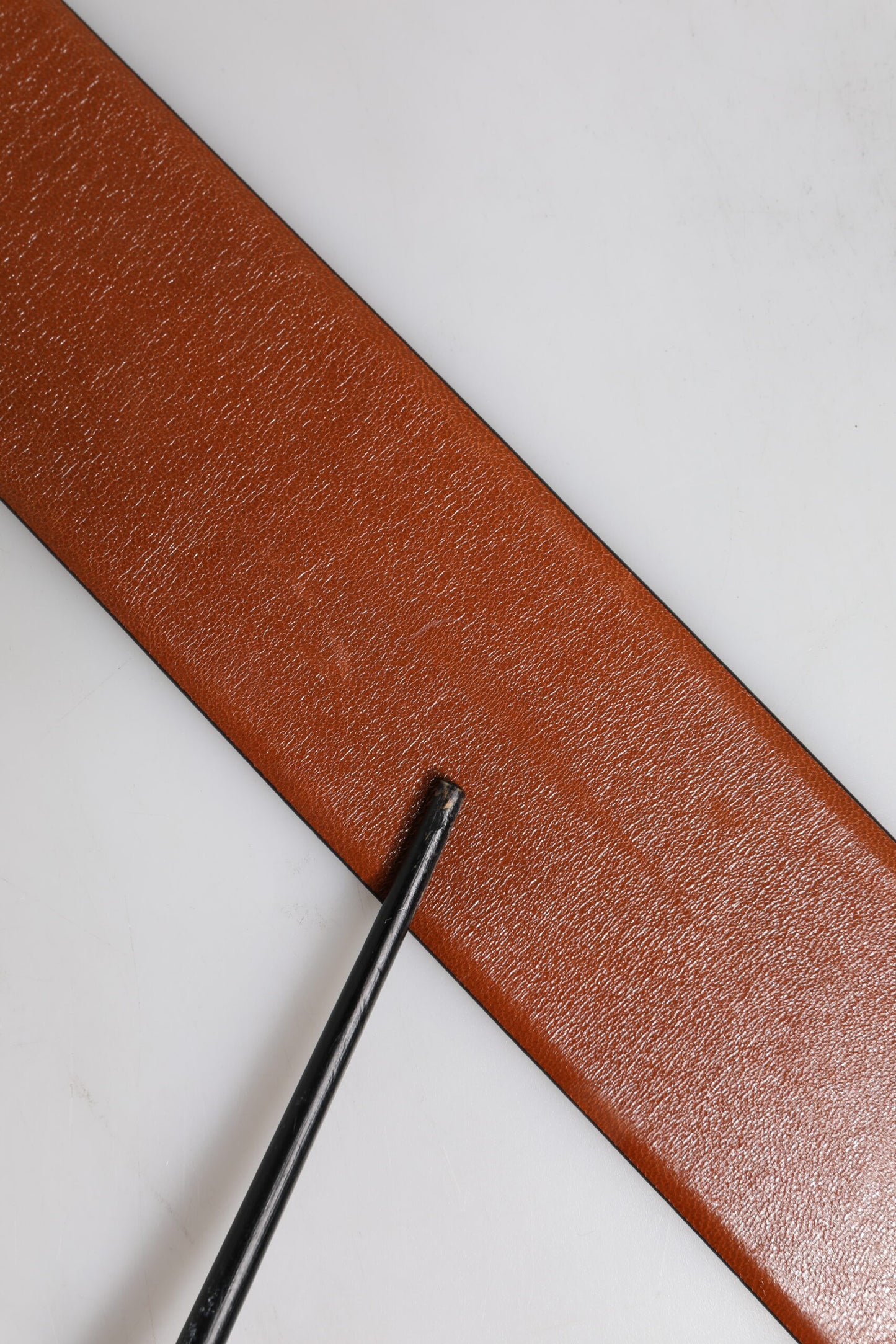 Dolce & Gabbana Brown Leather Gold Metal Buckle Classic Belt