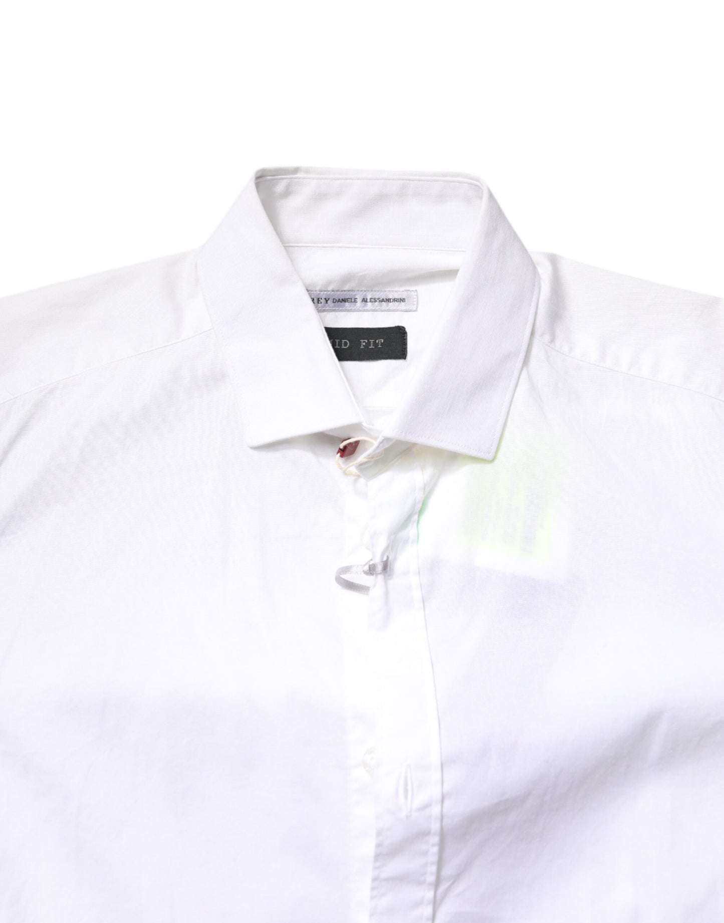 Daniele Alessandrini White Cotton Dress Formal Shirt