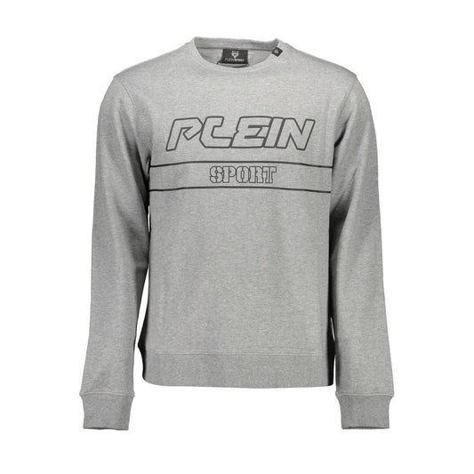 Plein Sport Gray Cotton Sweatshirt