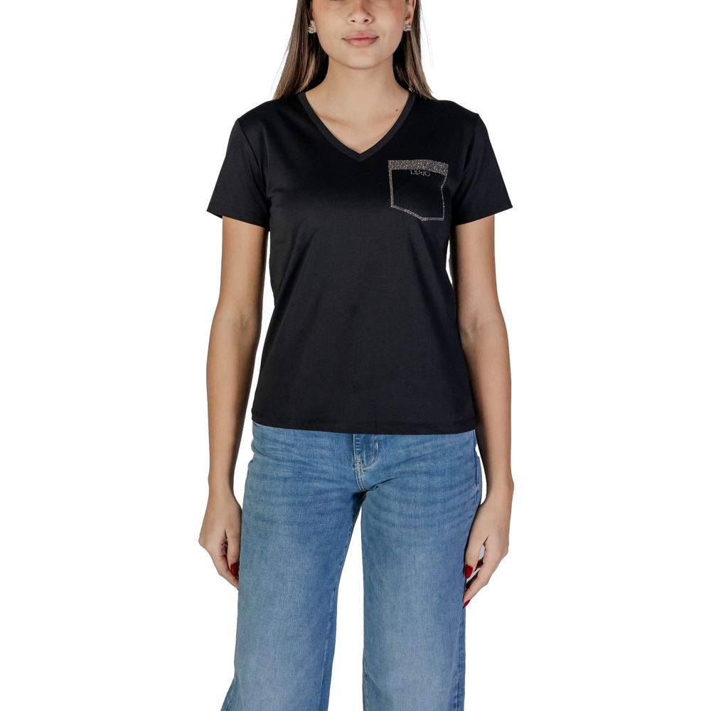 Liu Jo Black Cotton Tops & T-Shirt