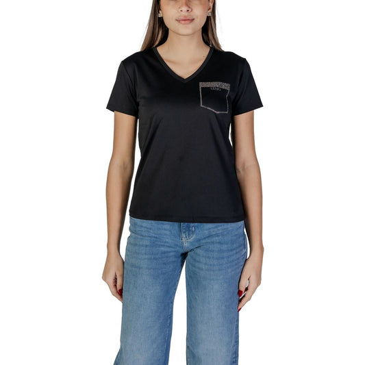 Liu Jo Black Cotton Tops & T-Shirt