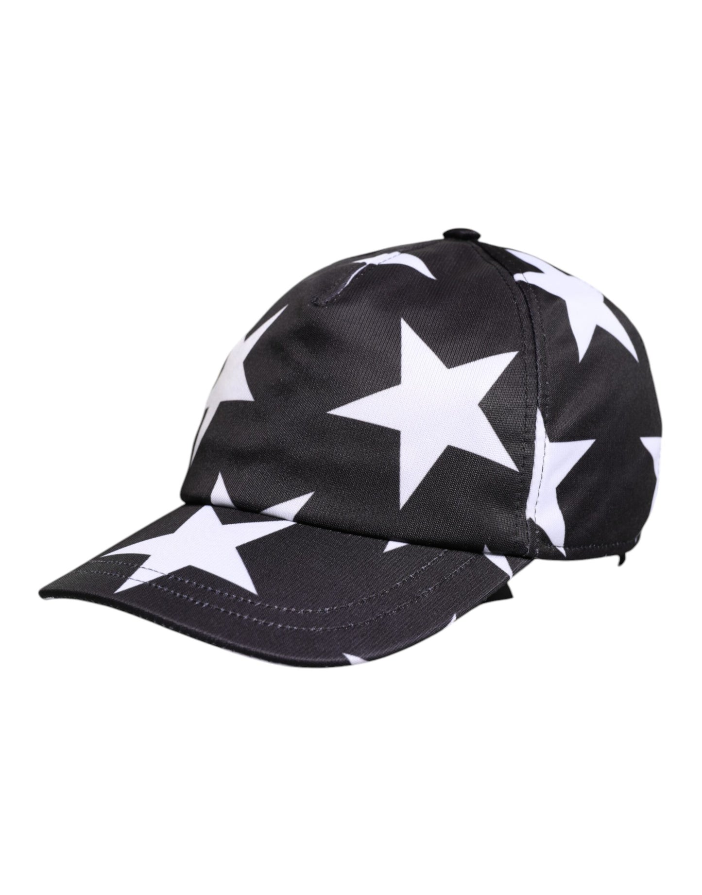 Dolce & Gabbana Black Star Print Polyester Baseball Cap