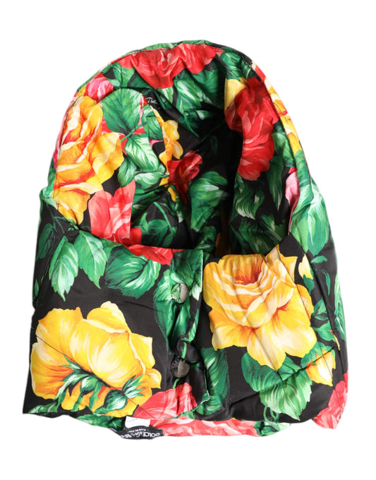 Dolce & Gabbana Multicolor Floral Print Whole Head Wrap Hat