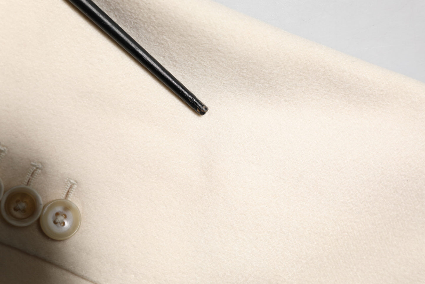 Dolce & Gabbana Beige Cashmere Double Breasted Coat Blazer