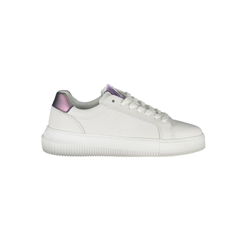 Calvin Klein White Polyester Sneaker