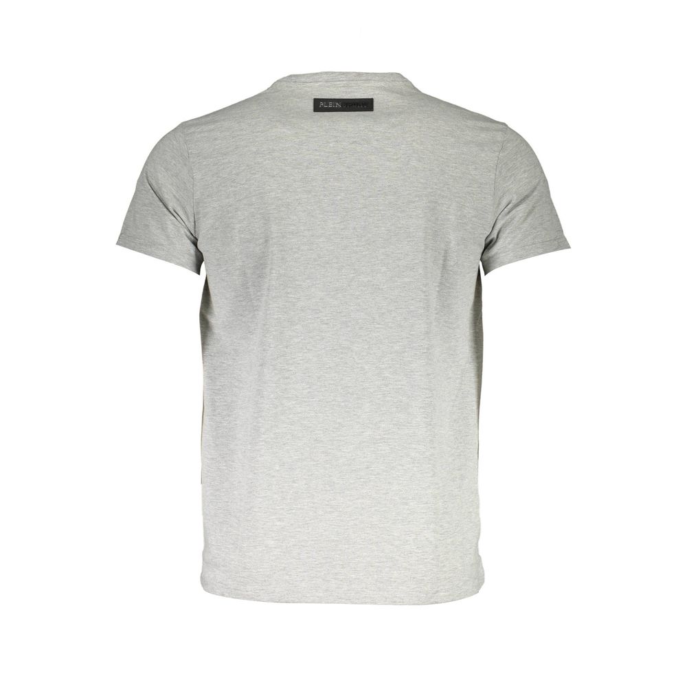 Plein Sport Gray Cotton T-Shirt