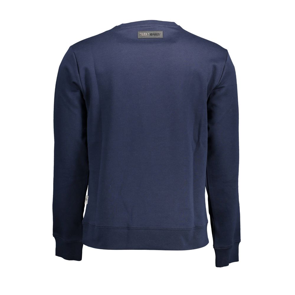 Plein Sport Blue Cotton Sweatshirt