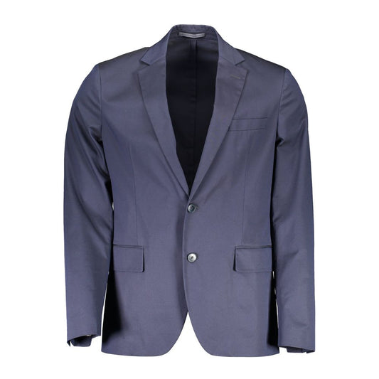Gant Blue Cotton Jackets & Coat