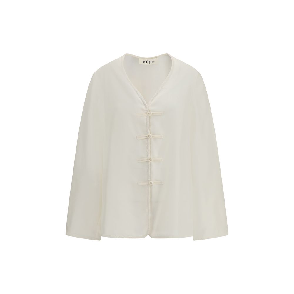 Rohe Mandarin Silk Shirt