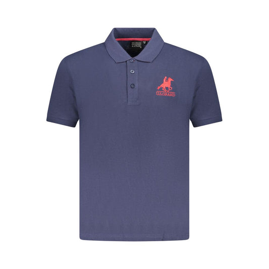 U.S. Grand Polo Blue Cotton Men Polo Shirt